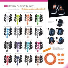 Reflexné elastické šnúrky - tmavo modré Reflexné elastické šnúrky - tmavo modré
